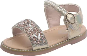 2 Flip Flops Toddler Girl Sandals Easter Flower Girl Dress Shoes Open Toe Little Kid Big Girl Slippers Size 6
