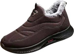 2022 Men's New Winter Warm Round Toe Flat Heel Casual Non Slip Comfortable Cotton Shoes Snow Mens Snowboard Boots