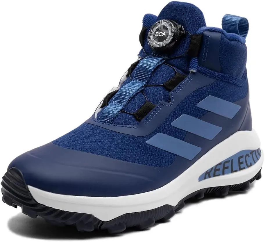 Adidas Kids Fortarun BOA All Terrain Running Shoes, Victory Blue/Focus Blue/Legend Ink