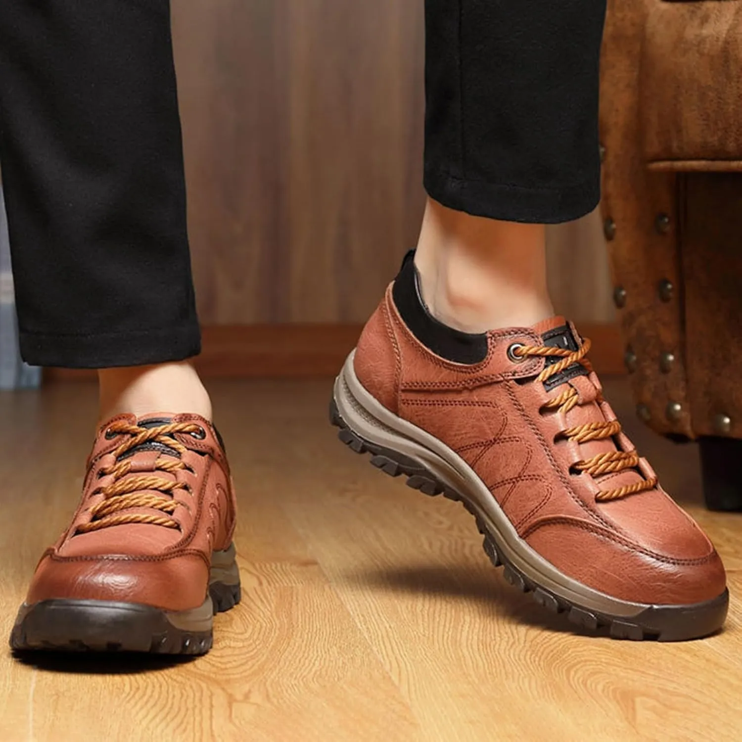 and Winter Single Cotton Casual Shoes Men's Hiking Sneakers Cotton Shoes Thickened and Warm Street Men