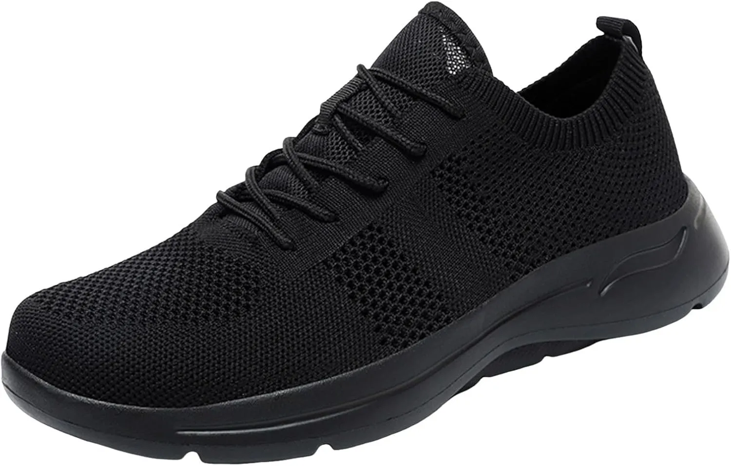 Arch Support Hiking Shoes for Men Breathable Elastic Fly Woven Mesh Sneaker Lightweight Diabetic Shoes for Men