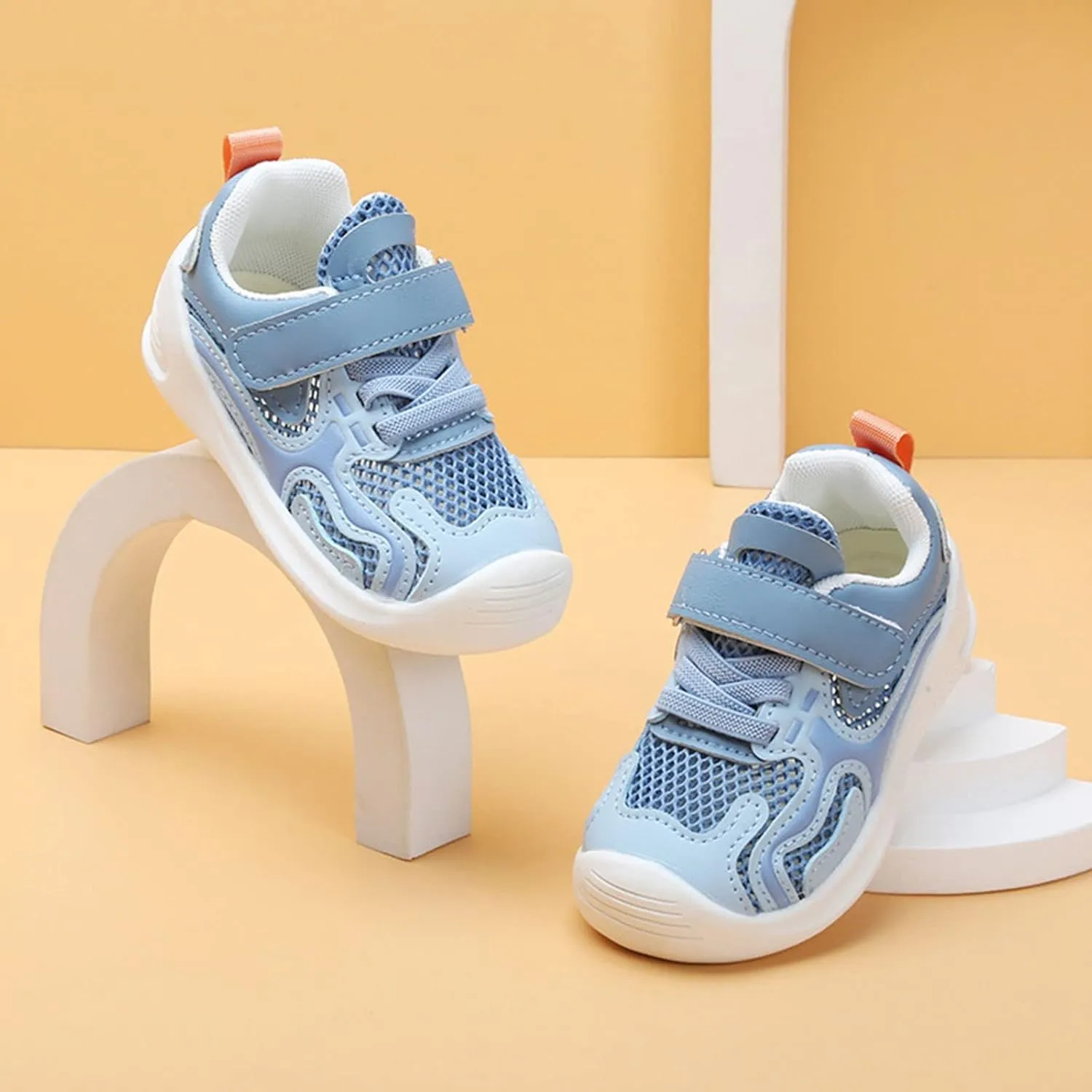 Baby Boys Girls Toddler Mesh Sneakers Lightweight Non Slip Infant First Walking Shoes Hollow Breathable Trainers