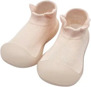 Baby Girls Shoe Socks with Cute Bows Nonslip Floor Walking Warm Booties Toddler 6-9-12-18-24 Months Indoor Baby Shoes