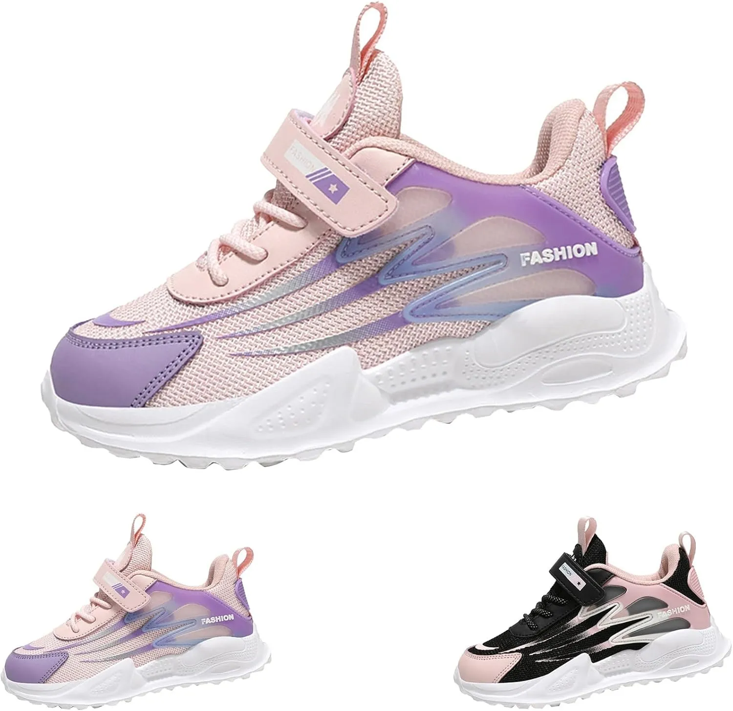 Big Girls Basketball Sneakers Lightweight Breathable Non Slip Comfortable Casual Running Walking Soccer Sport Shoes