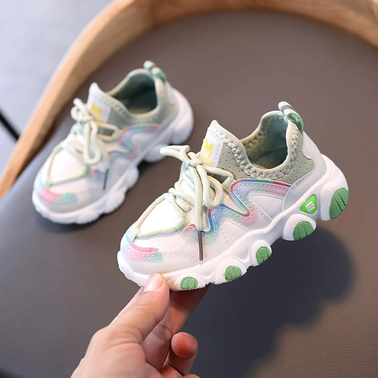 Black Shoes for Girls,Toddler Kids Shoes Breathable Infant Baby Soft Mesh Sneakers Shoes 1-6 Years
