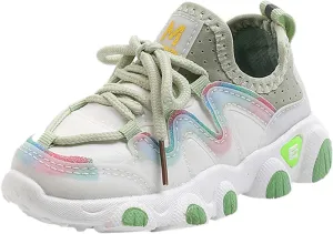 Black Shoes for Girls,Toddler Kids Shoes Breathable Infant Baby Soft Mesh Sneakers Shoes 1-6 Years