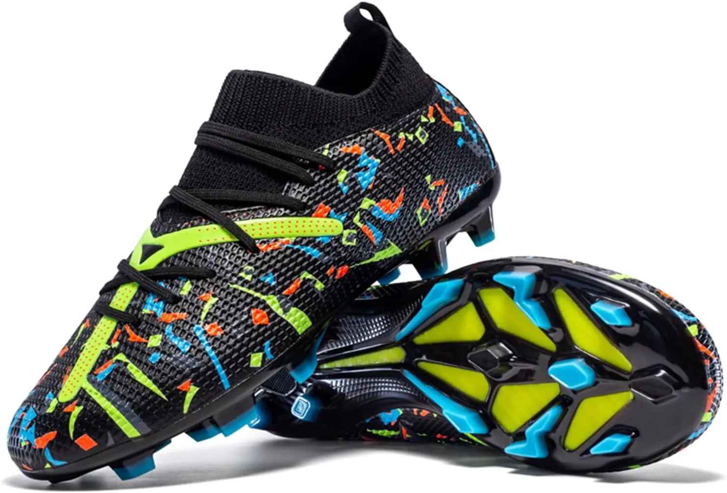 Boys Girls Soccer Cleats Youth Firm Groud Athletic Outdoor Trainning Football Soccer Shoes for Mens Womens