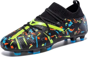 Boys Girls Soccer Cleats Youth Firm Groud Athletic Outdoor Trainning Football Soccer Shoes for Mens Womens