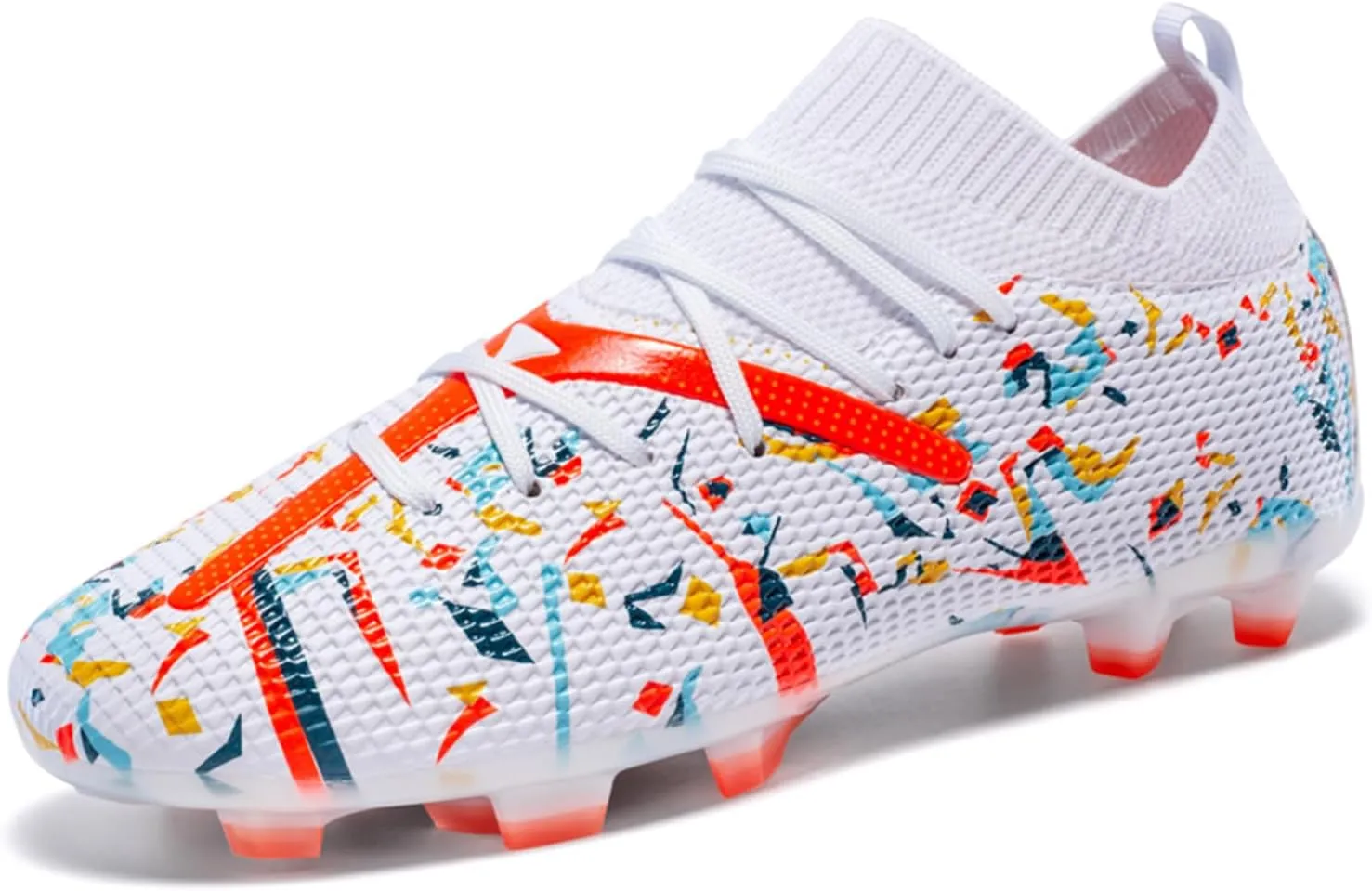 Boys Girls Soccer Cleats Youth Firm Groud Athletic Outdoor Trainning Football Soccer Shoes for Mens Womens