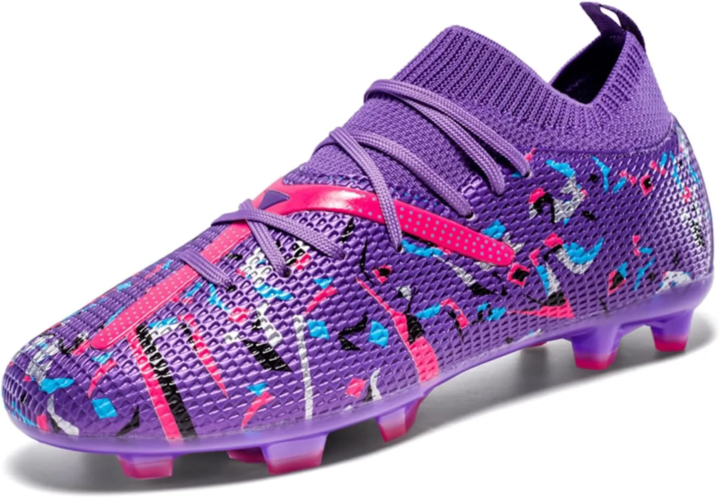 Boys Girls Soccer Cleats Youth Firm Groud Athletic Outdoor Trainning Football Soccer Shoes for Mens Womens