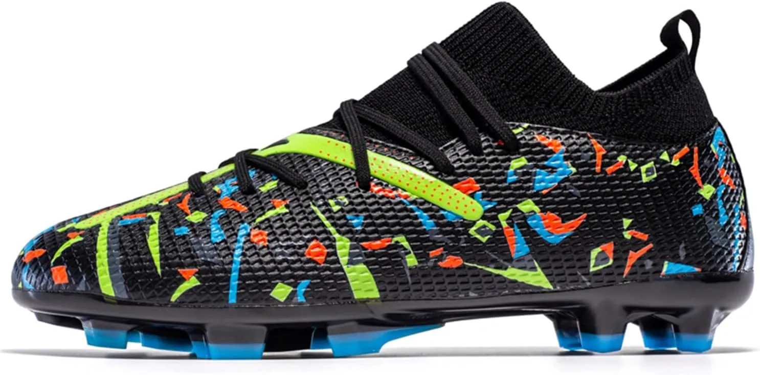 Boys Girls Soccer Cleats Youth Firm Groud Athletic Outdoor Trainning Football Soccer Shoes for Mens Womens
