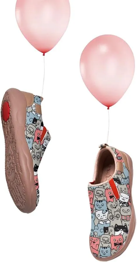 Boys Slip On Shoes Girls Loafers Cartoon Painted Sneakers