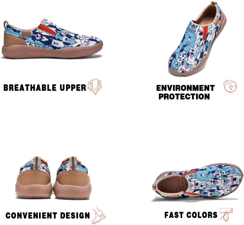 Boys Slip On Shoes Girls Loafers Cartoon Painted Sneakers