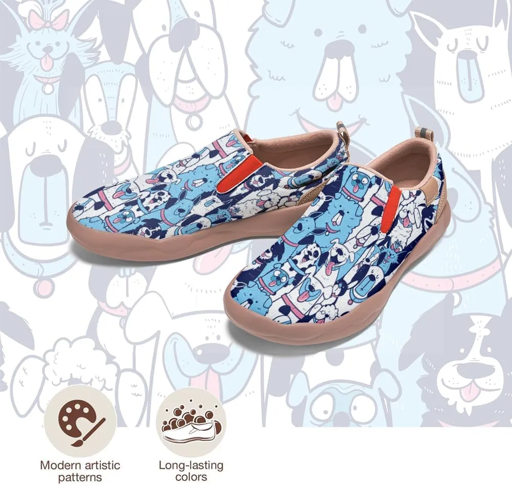 Boys Slip On Shoes Girls Loafers Cartoon Painted Sneakers