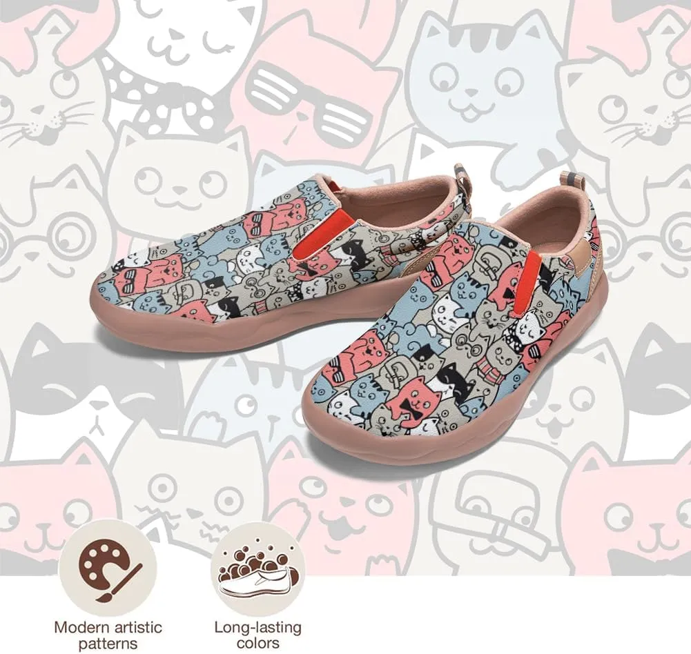 Boys Slip On Shoes Girls Loafers Cartoon Painted Sneakers