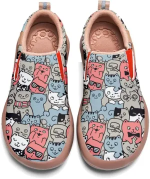 Boys Slip On Shoes Girls Loafers Cartoon Painted Sneakers