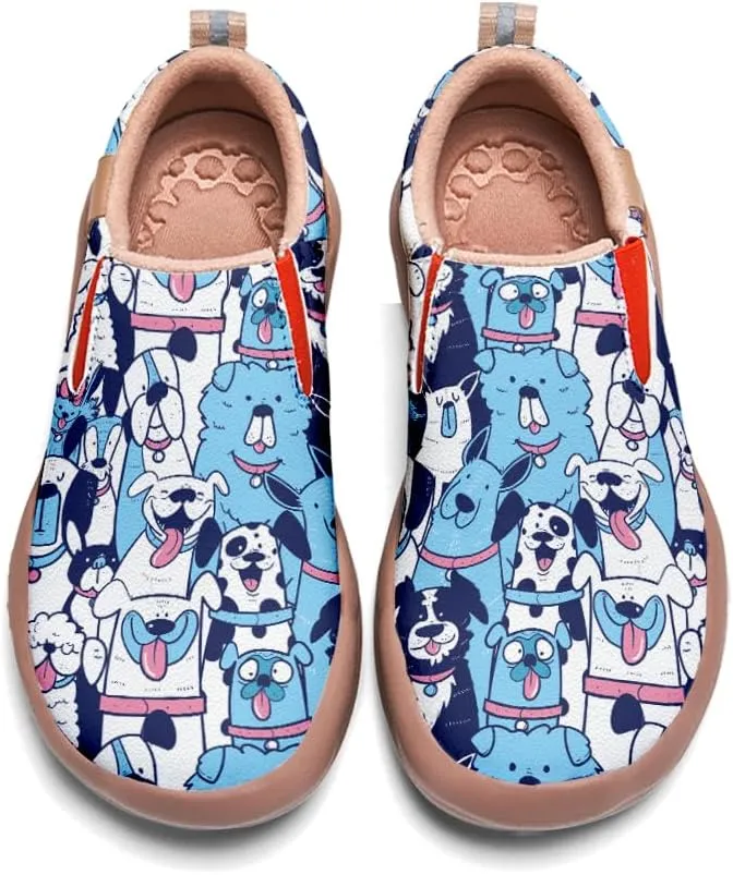 Boys Slip On Shoes Girls Loafers Cartoon Painted Sneakers
