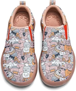 Boys Slip On Shoes Girls Loafers Cartoon Painted Sneakers