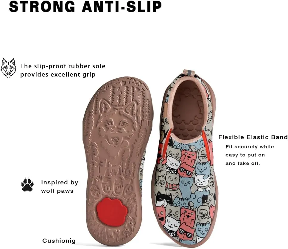 Boys Slip On Shoes Girls Loafers Cartoon Painted Sneakers