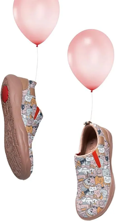 Boys Slip On Shoes Girls Loafers Cartoon Painted Sneakers