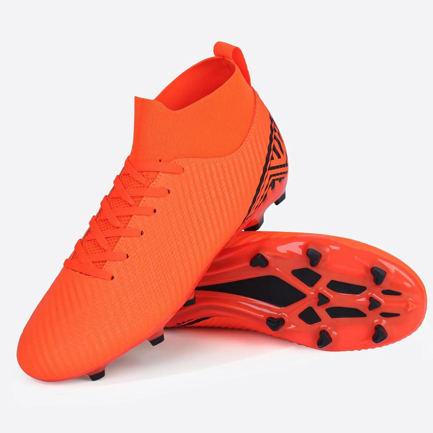 brooman Men Firm Ground Soccer Cleats Big Kids Youth Outdoor Football Shoes
