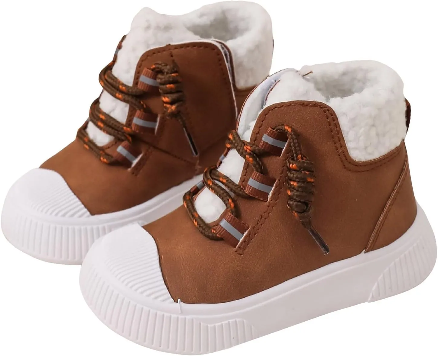 Children's Snow Boots and Winter Cotton Boots Warm Plus Cotton Shoes Leather for Baby Boys and Girls Kids Sneakers Kids
