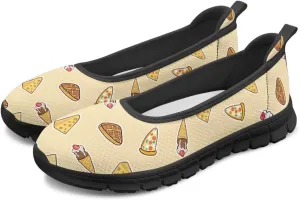 Coloranimal Loafers for Women Slip On Shoes Women Flats Shoes Travel Shoes Mesh Flats Comfortable Fashion Mesh Shoes Black Sole