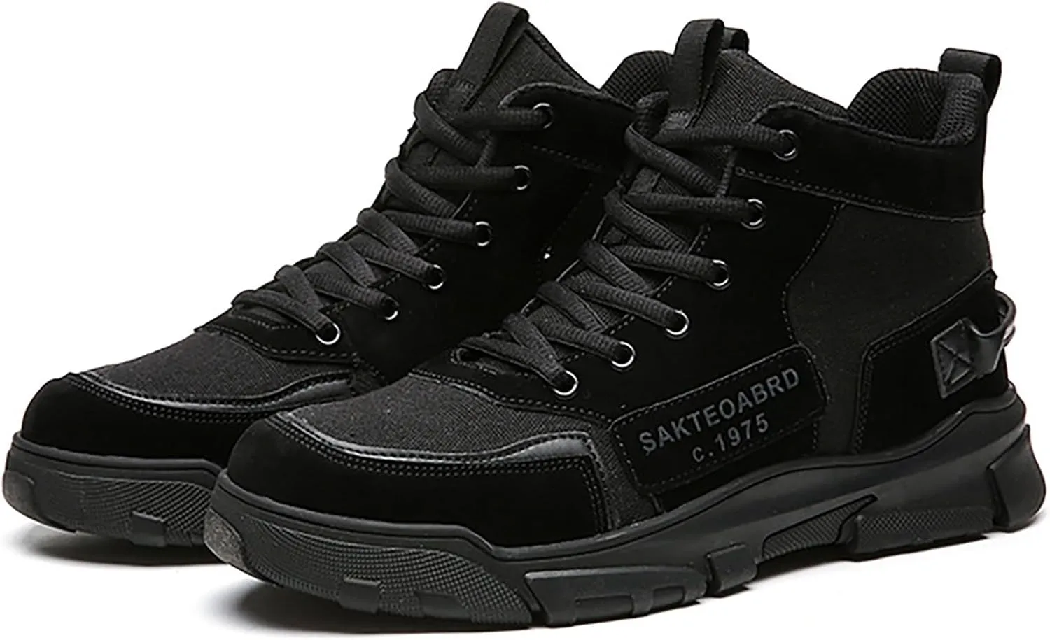 Fashion Men Breathable Comfortable Leisure Solid Color Sport Ankle Boots Climbing Shoes Composite Slip Work Boots Shoes