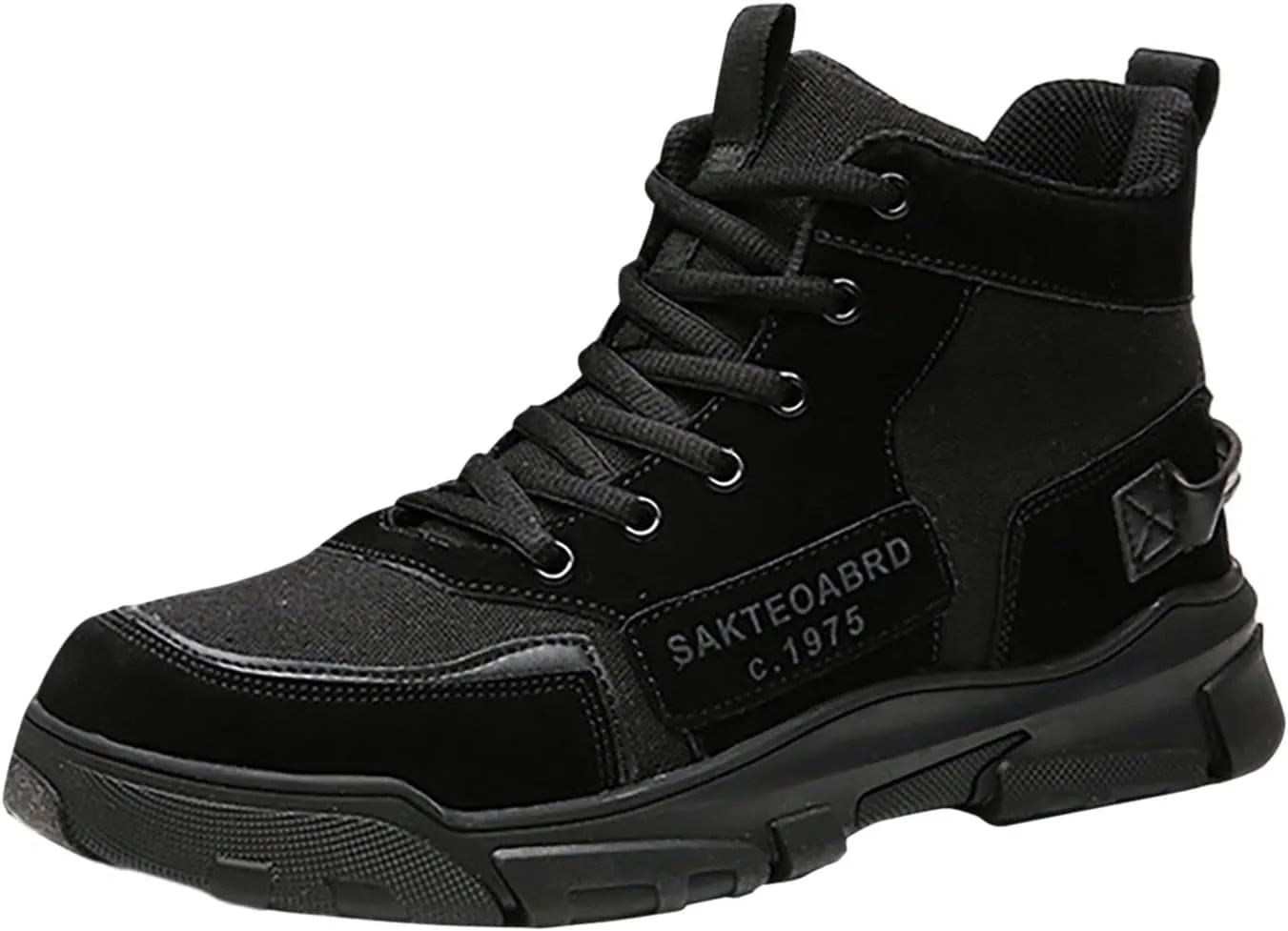 Fashion Men Breathable Comfortable Leisure Solid Color Sport Ankle Boots Climbing Shoes Composite Slip Work Boots Shoes