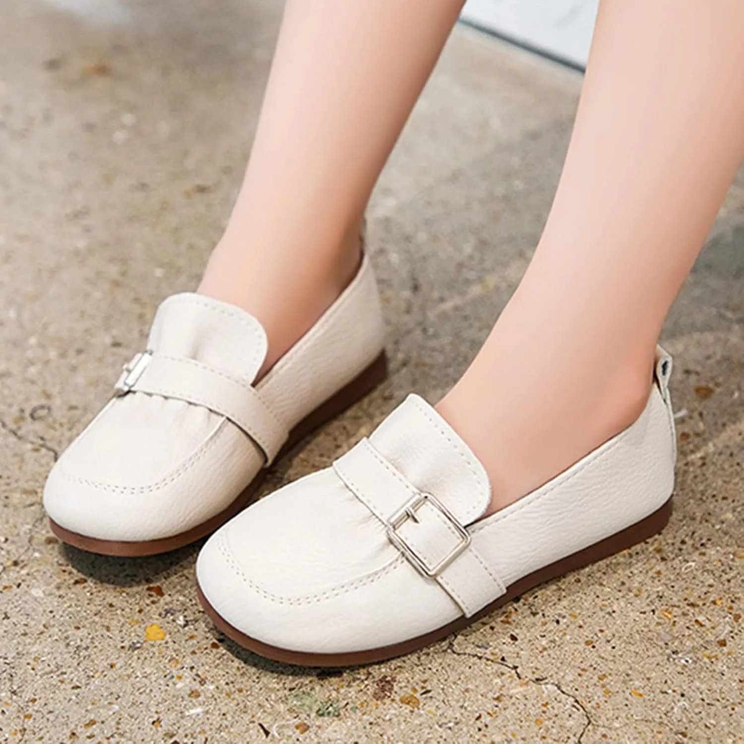 Fashion Spring Summer Children's Casual Shoes Girls' Leather Shoes Flat Sole Soft Comfortable Dress Girls Boots Size 13
