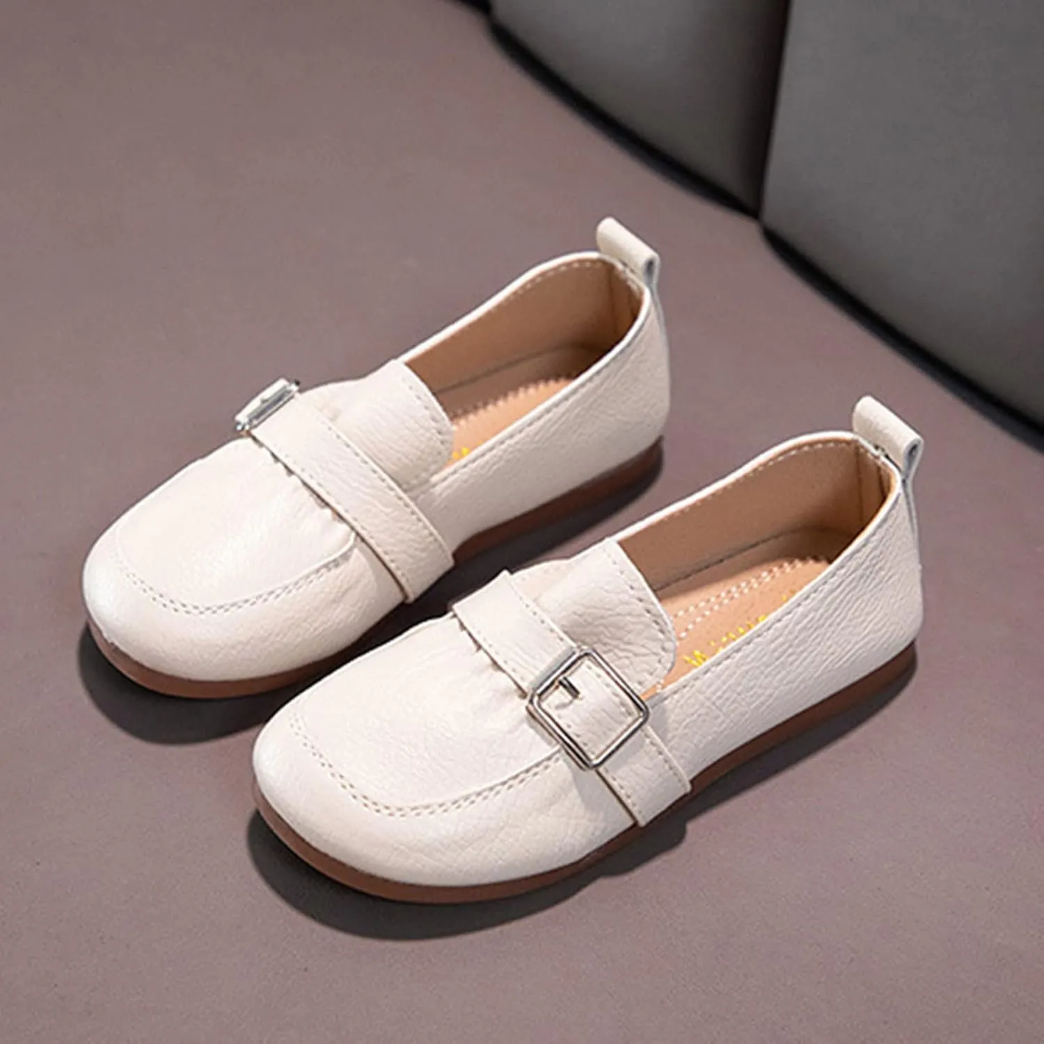 Fashion Spring Summer Children's Casual Shoes Girls' Leather Shoes Flat Sole Soft Comfortable Dress Girls Boots Size 13