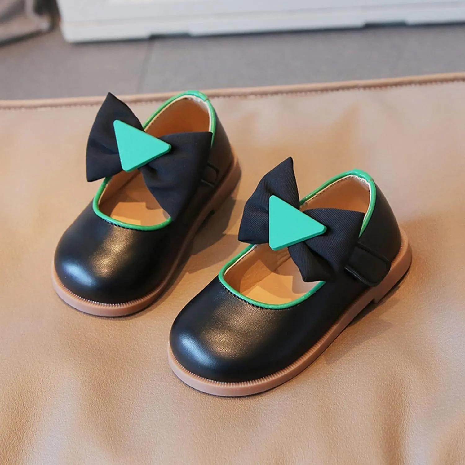 Girly Boots for Girls Fashion Autumn Girls Casual Shoes Thick Bottom Flat Round Toe Bow Hook Loop 1 Apparel