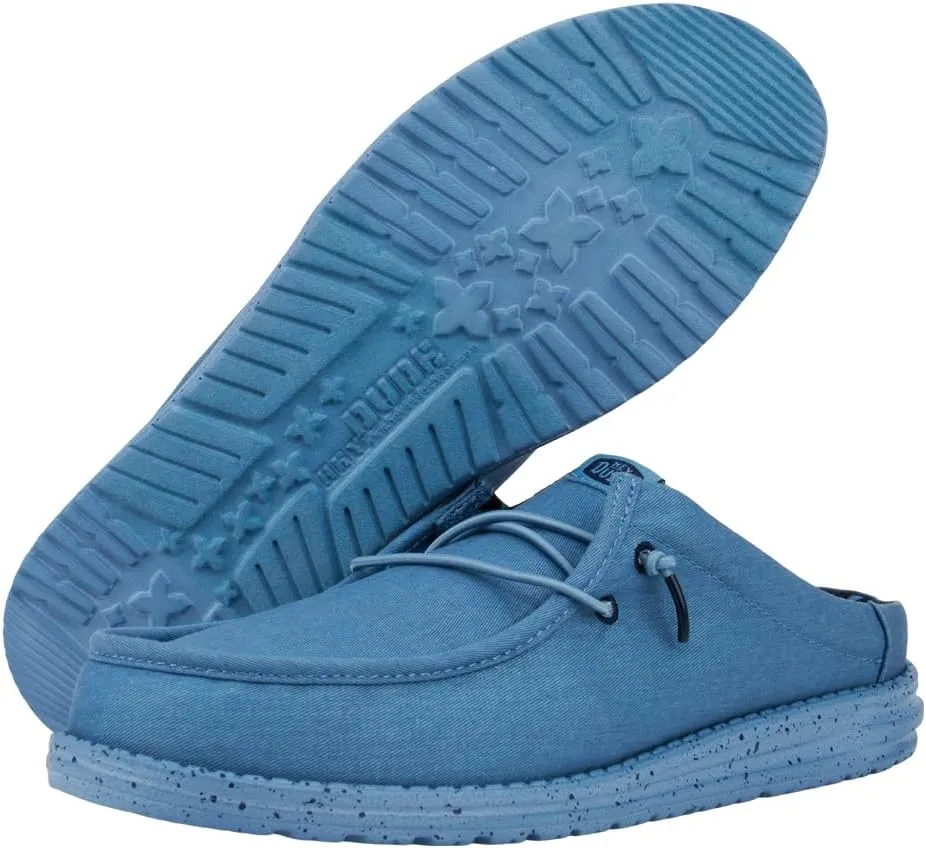 Hey Dude Men's Wally Slip Stretch Canvas | Men's Shoes | Men Slip-on Loafers | Comfortable & Light-Weight