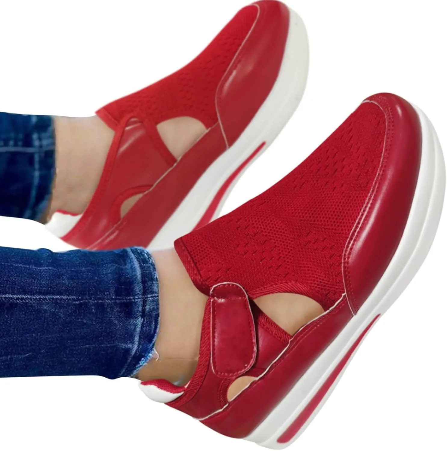 High Heel Wedge Sneakers for Women Size 11 Woman's Non Slip Work Shoes Womens Trail Running Sneakers Shoes Platform Sneakers for Women 2023 Slip On Tennis Shoes for Women Size 6