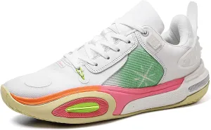 High top Men's Basketball Shoes, Breathable and Non Slip Outdoor Sports Shoes, Shock-Absorbing Fitness Shoes