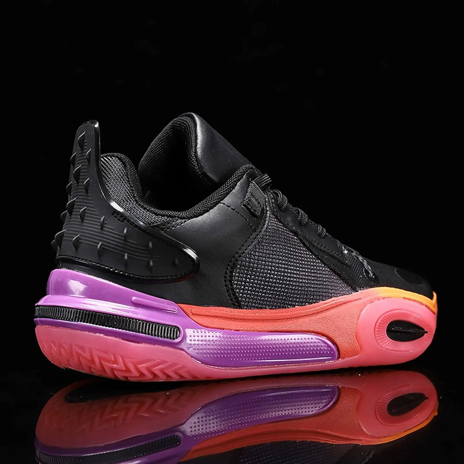 High top Men's Basketball Shoes, Breathable and Non Slip Outdoor Sports Shoes, Shock-Absorbing Fitness Shoes