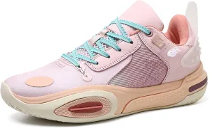 High top Men's Basketball Shoes, Breathable and Non Slip Outdoor Sports Shoes, Shock-Absorbing Fitness Shoes
