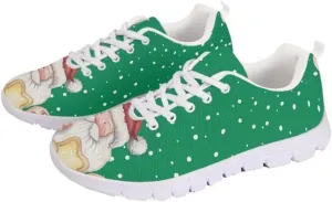 Jeiento Christmas Running Shoes for Women&Men Mesh Workout Casual Shoes Breathable Mesh Non Slip Comfort Tennis Shoes