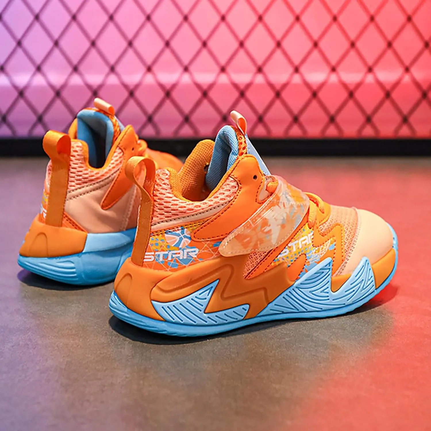 Kids Basketball Shoes Boys Girls Lightweight Breathable Sports Sneakers Outdoor School Trainers for Big Shoes for Kids