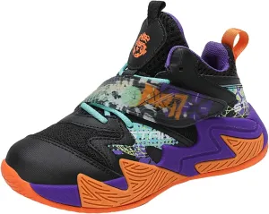 Kids Basketball Shoes Boys Girls Lightweight Breathable Sports Sneakers Outdoor School Trainers for Big Shoes for Kids