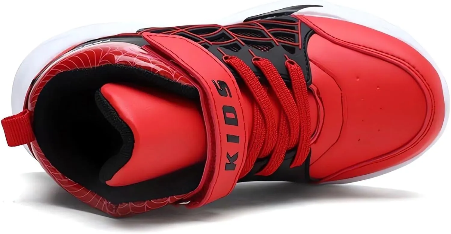 Kids Boys Basketball Shoes Lightweight Casual Sneakers Athletic Tennis Running Walking Shoe