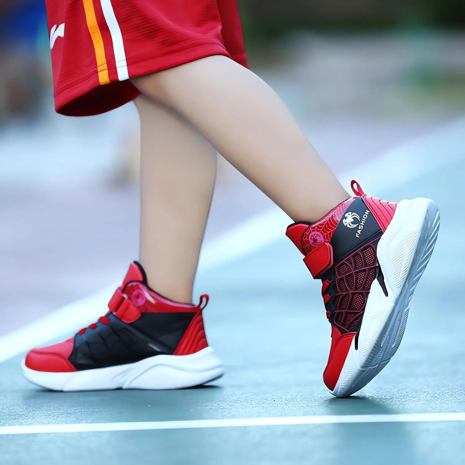 Kids Boys Basketball Shoes Lightweight Casual Sneakers Athletic Tennis Running Walking Shoe