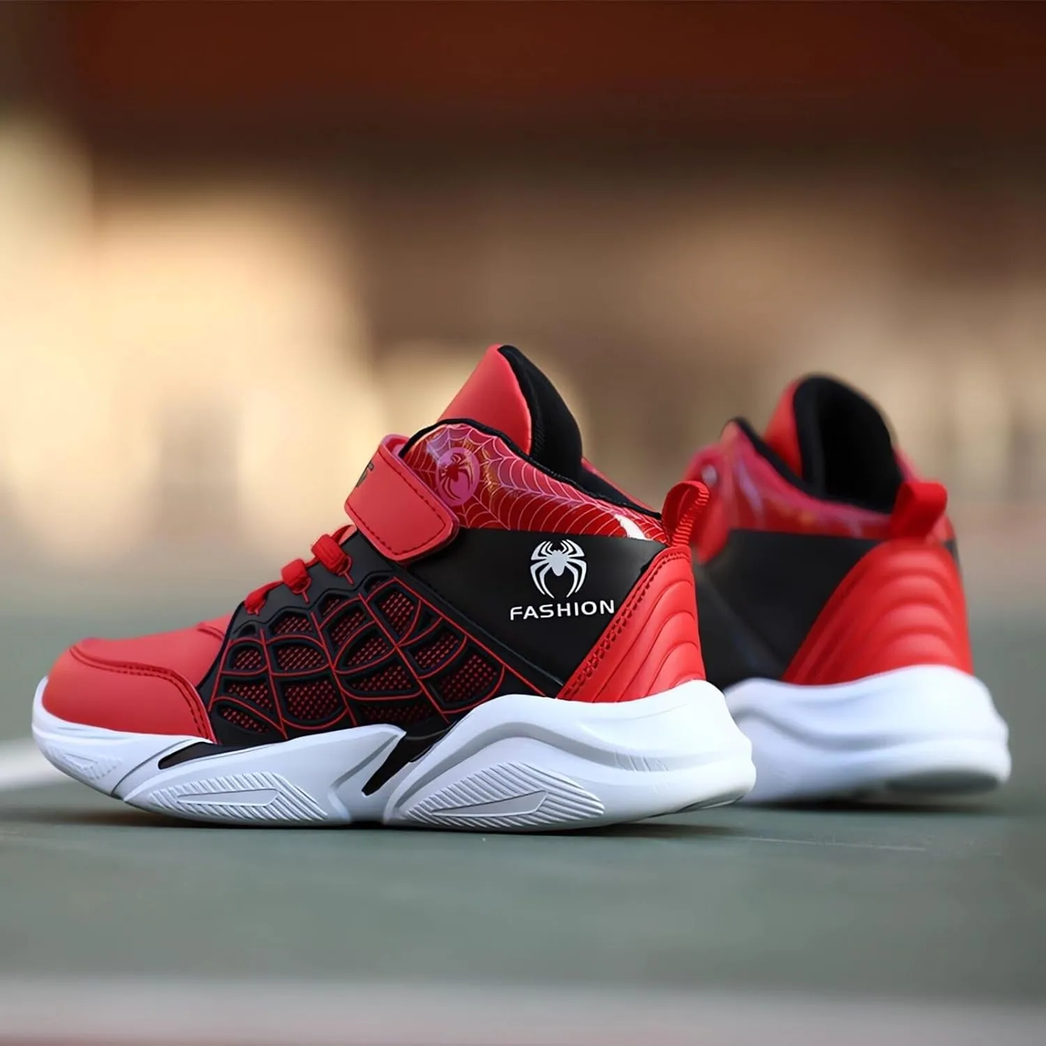 Kids Boys Basketball Shoes Lightweight Casual Sneakers Athletic Tennis Running Walking Shoe