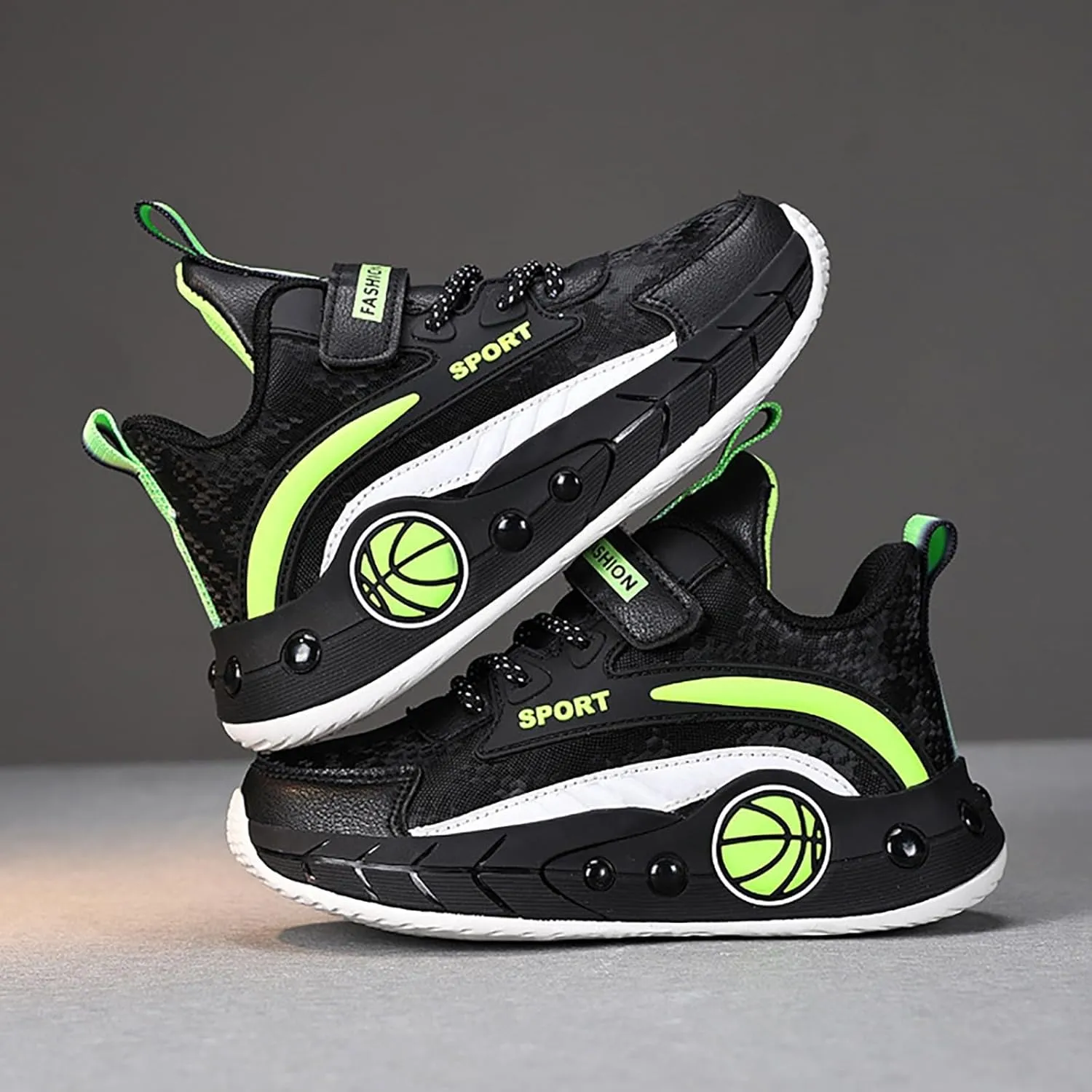Kids Breathable Outdoor Hiking Sneakers Boys Girls Lightweight Athletic Basketball Running Sport Shoes for Girls Light