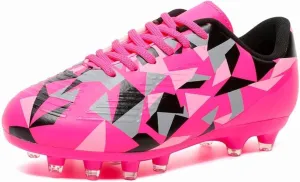 Kids Soccer Cleats Boys Girls Youth Football Cleats for Boys Girls Athletic Outdoor Soccer Shoes Lightweight Teenager Unisex Training Football Shoes for Little and Big Kid