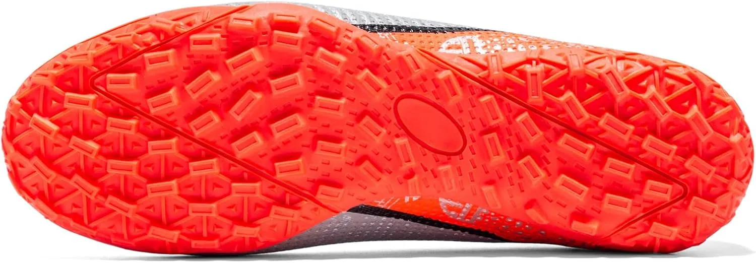 Kids Soccer Shoes Turf Boys Soccer Cleats Youth Spike TF High-Top Indoor Futsal Football Boots Athletic Sport Training