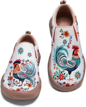 Kids Travel Shoes Girls Loafers - Boys Sneakers Animal Painted Slip On Walking Comfortable