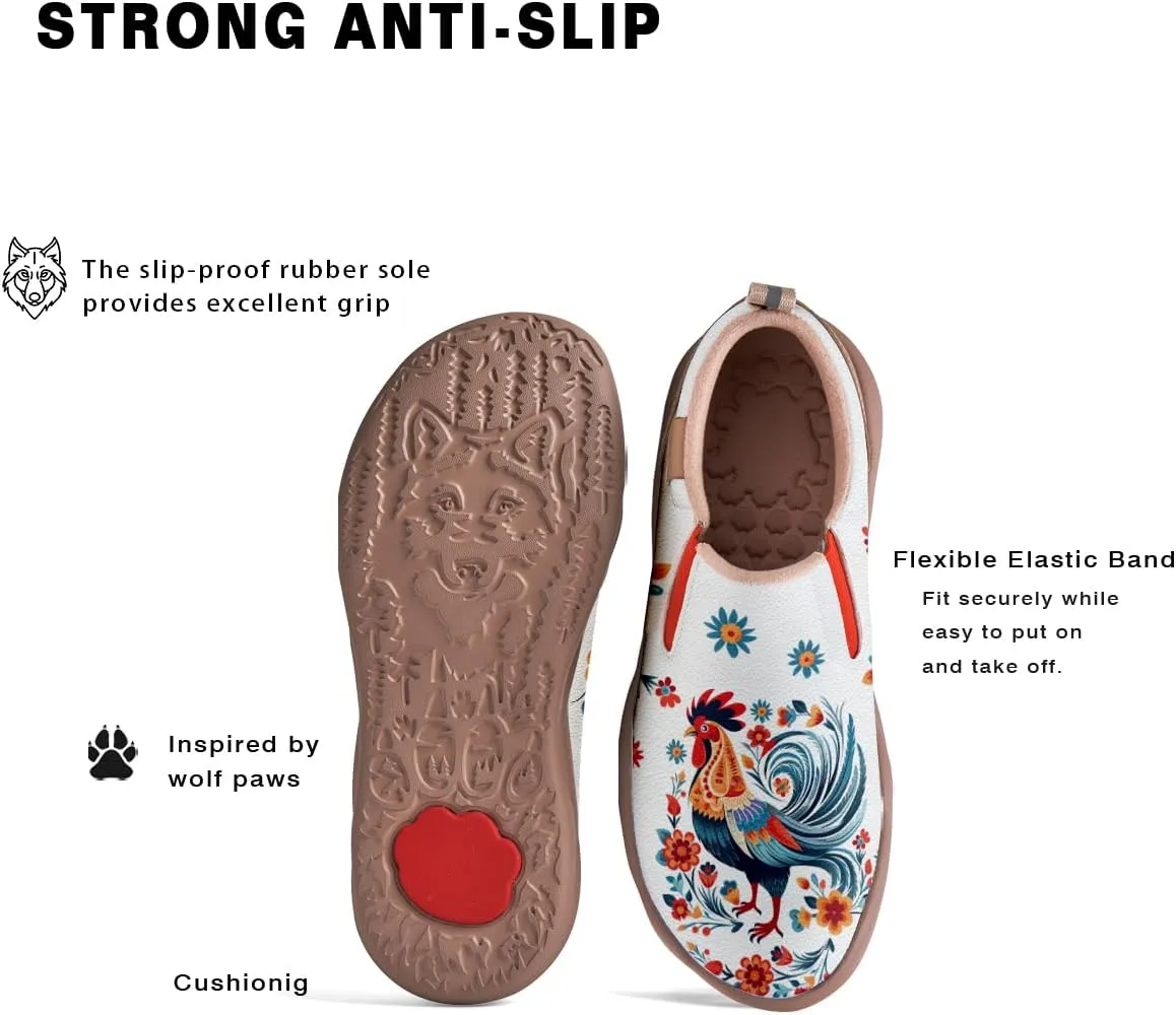 Kids Travel Shoes Girls Loafers - Boys Sneakers Animal Painted Slip On Walking Comfortable
