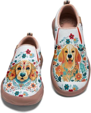 Kids Travel Shoes Girls Loafers - Boys Sneakers Animal Painted Slip On Walking Comfortable