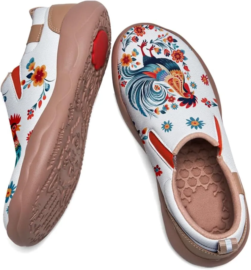 Kids Travel Shoes Girls Loafers - Boys Sneakers Animal Painted Slip On Walking Comfortable